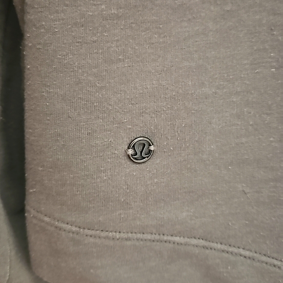 Lululemon Gray Hooded Zip-up Jacket Sz 12 - Picture 6 of 6